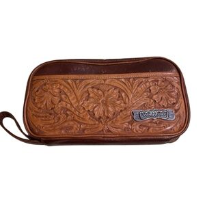 Vintage Wrangler leather toiletry case